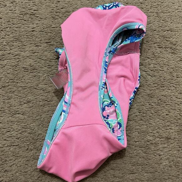 Lilly Pulitzer Lagoon Sarong Hipster Bikini Bottom Blue Horizon Jungle Sunrise - Picture 6 of 6